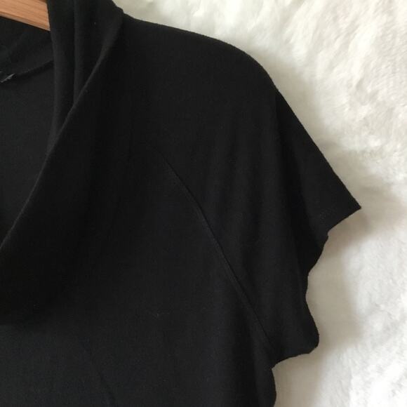 Tahari Black Short-Sleeve Cowl Neck Top - Picture 3 of 13